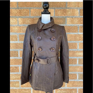 SOIA & KYO double breast leather jacket medium SOIA & KYO SOIA & KYO SOIA & KYO